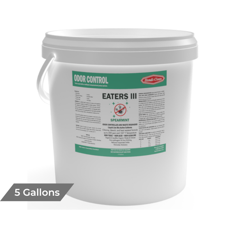 Eaters III- Spearmint-Waste Degrader & Odor Controller - 5 gl. pail