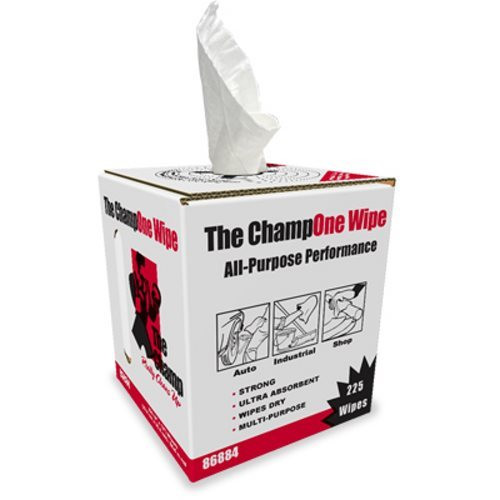 The Champ Pop-Out Performance "Advantage Wipes" White, Heavy Duty Towels  - 9" x 12"-225 ct./Roll  (4/cs)