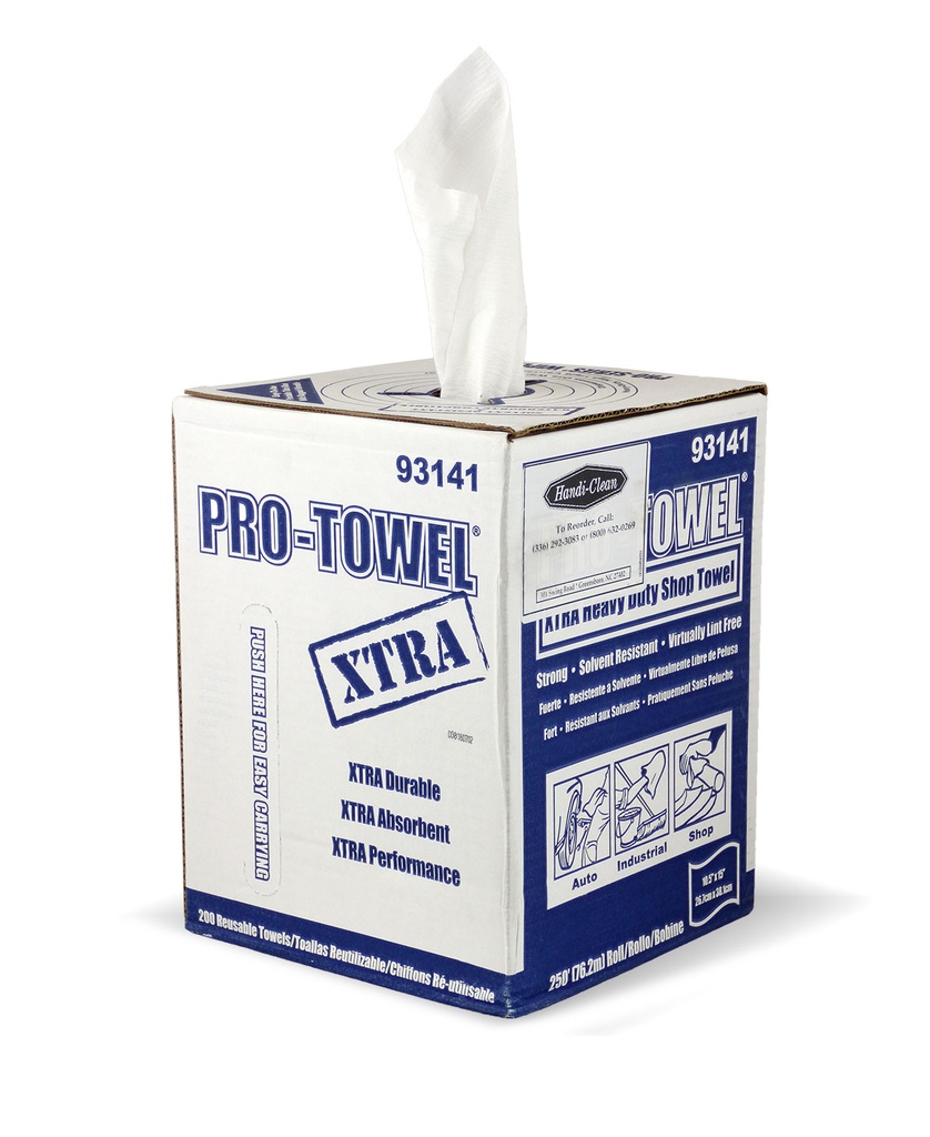Pro-Towel - Xtra Heavy Duty Shop,(200 Count/Roll) 10.5" x 15" (1/bx)