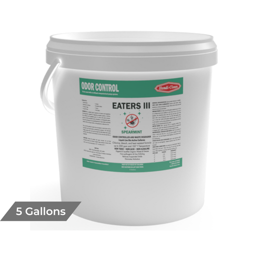 [S4884-E] Eaters III- Spearmint-Waste Degrader & Odor Controller - 5 gl. pail